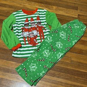 Elf on the Shelf Kids Light Fleece Pajamas, M (8/10)